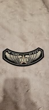 Vintage 2003 Harley Owners Group HOG 20 Years Anniversary Winged Patch Moto